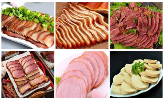 Cooked meat slicer applications