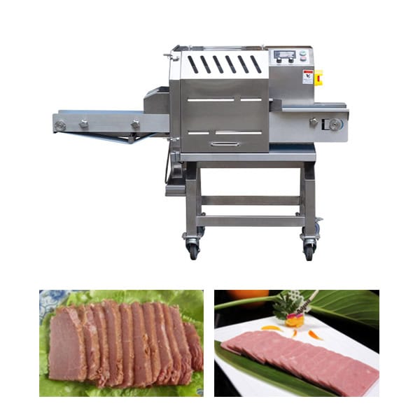 Cooked meat slicer machine